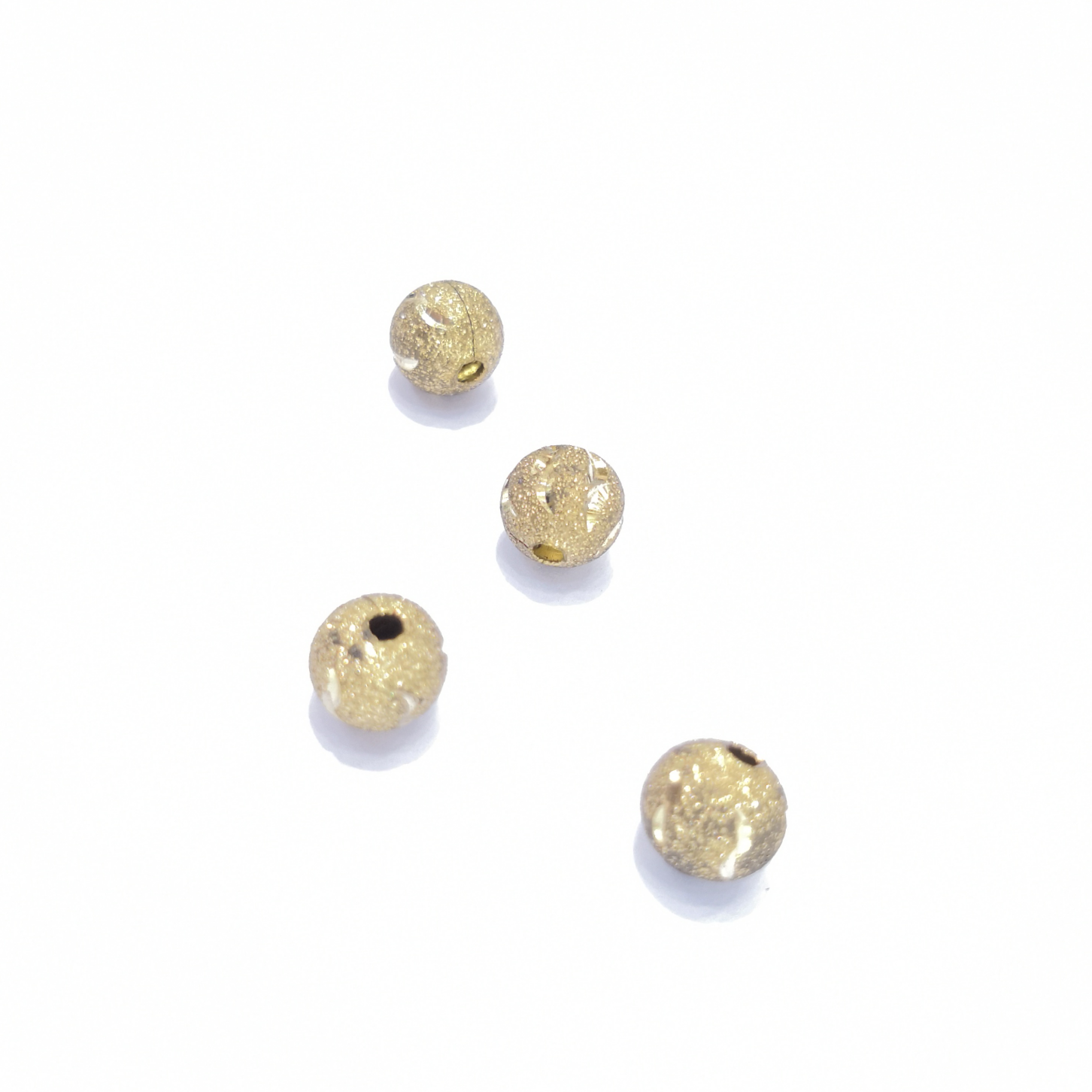 Aotong jewelry accessories PC00059 copper flash sand round beads