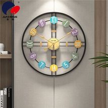 创意时钟新款北欧现代家用静音挂钟大气客厅简约个性潮流艺术钟表