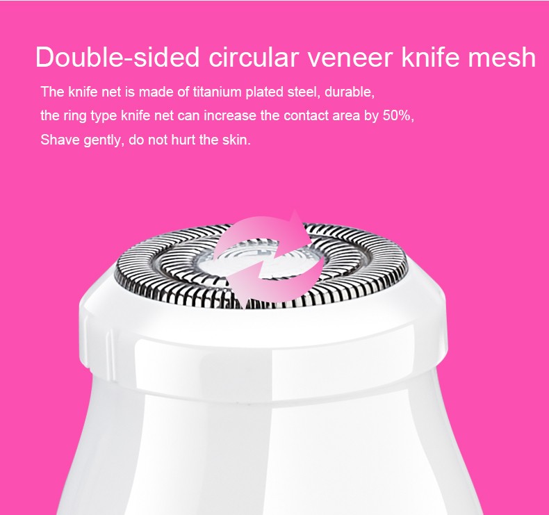 Daling DL-6019 Lady USB charging pull-out hair remover, Shaver, Razor, Hair Remover with light for cross-border use detail image 5