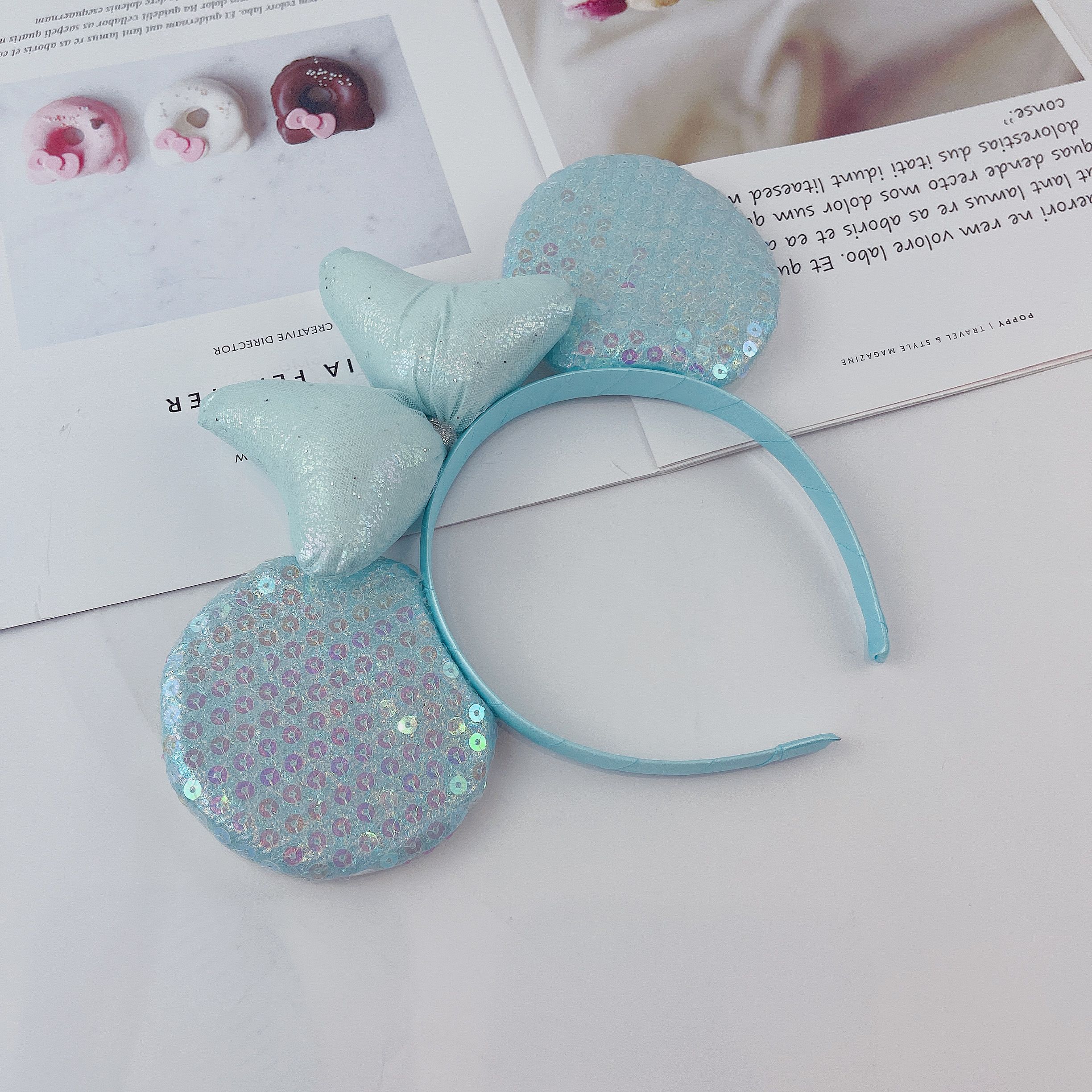 A versatile Chinese-style accessory for Hanfu that doesn't tangle hair - the Super cute series of three-dimensional knot round ear hair bands Item Picture