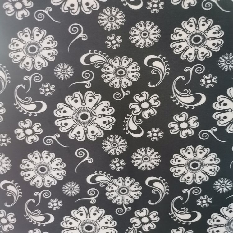 Color dinkin print series estampado floral rico 100% poliéster tejido en la parte inferior con espuma de PVC Application Scenario