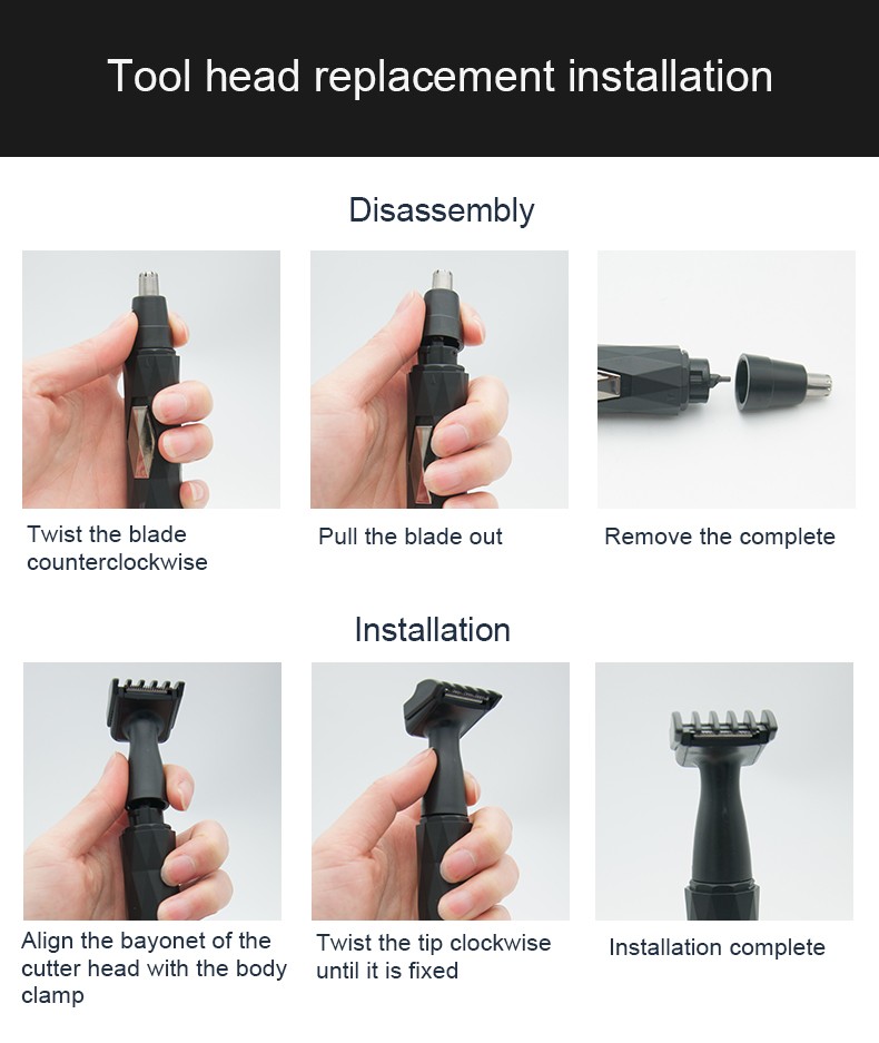 DALING-7016 Electric Nose Hair Trimmer Multi-functional Set Razor Nose Hair Trimmer Sideburns Wholesale detail image 11