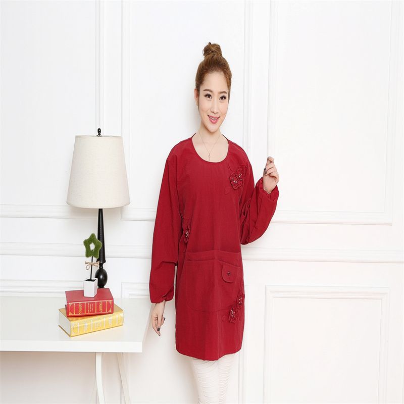 Odo knitted daily necessities long short sleeve apron overalls baking set overalls 5 thumbnail