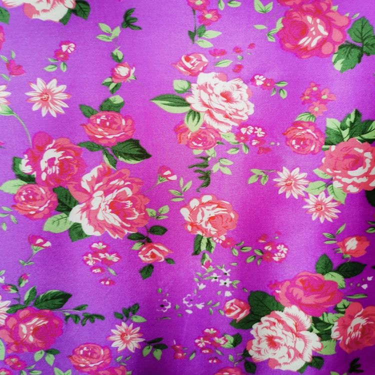 Color tirón estampado serie estampado flor lunar 100% poliéster tejido en el fondo espuma de PVC Item Picture