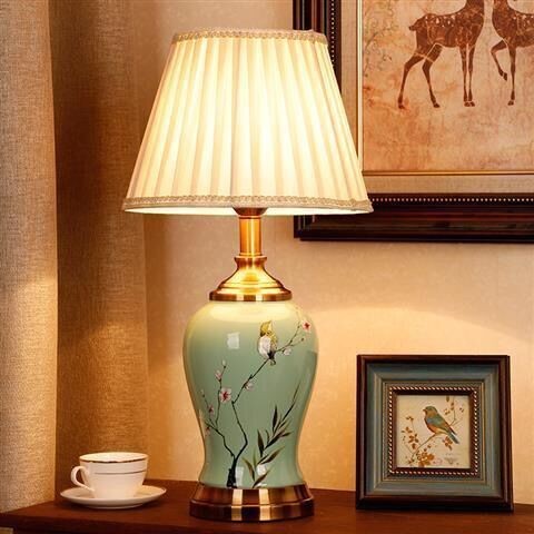 LED table lamp, LED ceramic table lamp, LED country-style table lamp detail image 1