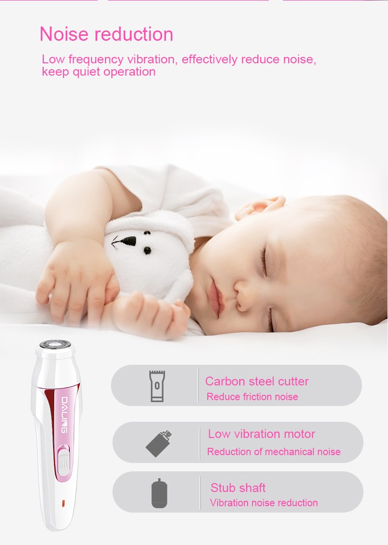 Daling DL-6019 Lady USB charging pull-out hair remover, Shaver, Razor, Hair Remover with light for cross-border use detail image 9