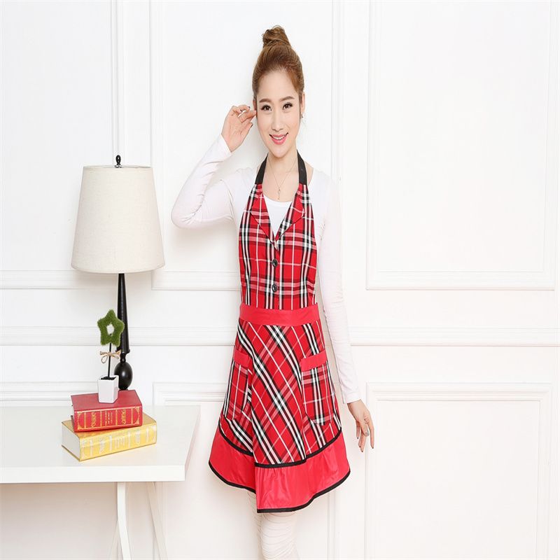 Odo knitted daily necessities long short sleeve apron overalls baking coveralls 42