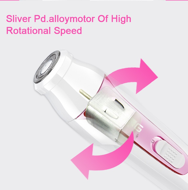 Daling DL-6019 Lady USB charging pull-out hair remover, Shaver, Razor, Hair Remover with light for cross-border use detail image 6
