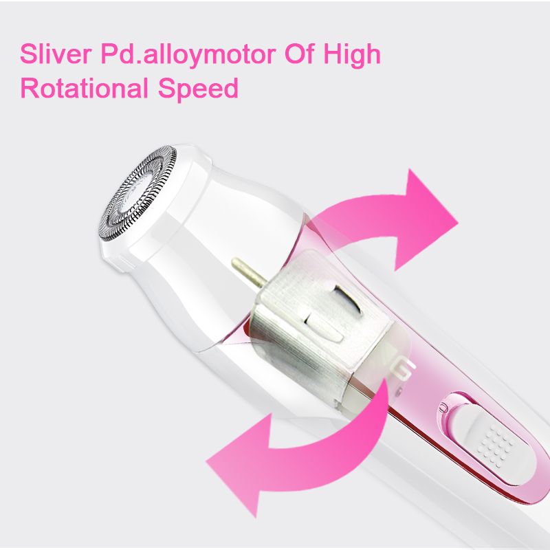 Daling DL-6019 Lady USB charging pull-out hair remover, Shaver, Razor, Hair Remover with light for cross-border use details Picture