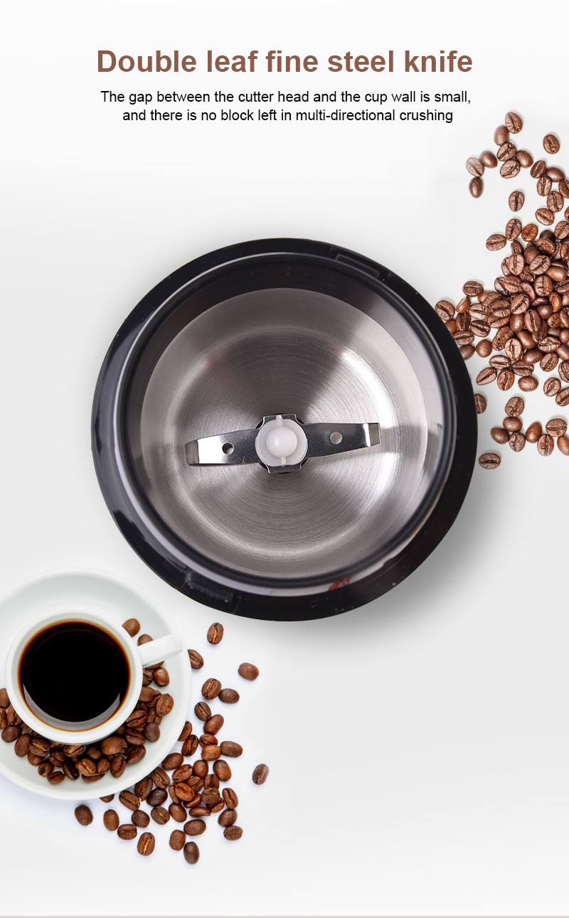 DSP丹松 家用迷你便携式咖啡磨豆机电动打粉小型半自动咖啡研磨机详情图7