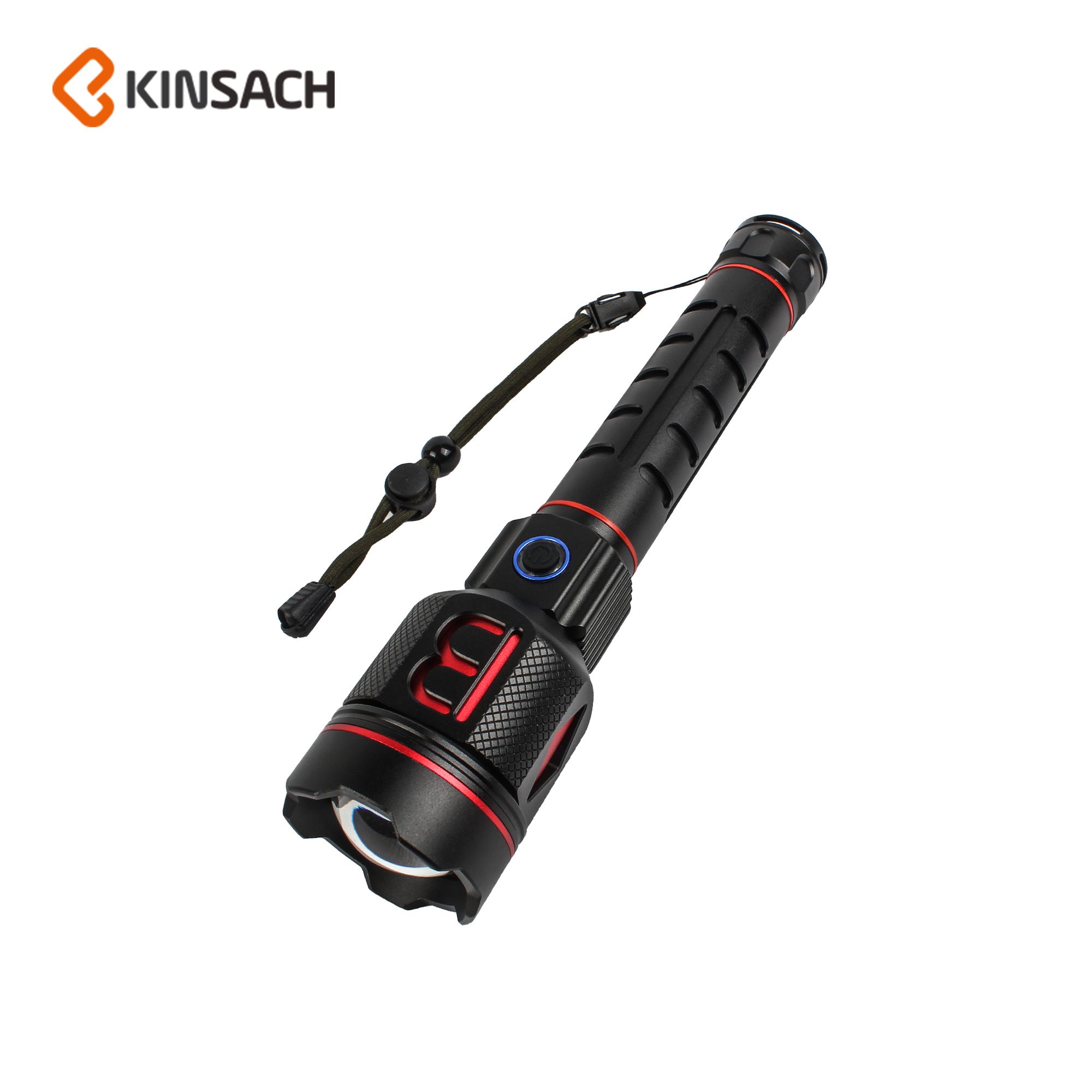 Cross-border new product P70 strong light flashlight telescopic zoom live display outdoor search patrol emergency LED flashlight
