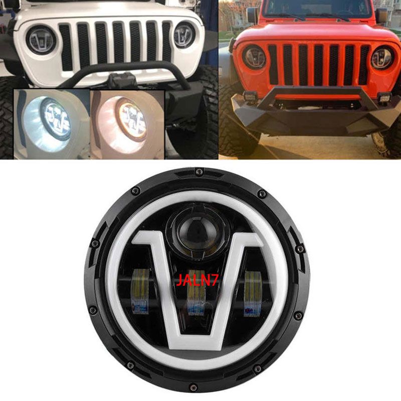 7-inch V-shaped headlights for Jeep LADA