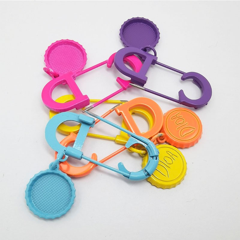 披肩扣大别针围巾扣针女欧美喷漆复古文艺潮开衫毛衣装饰胸针详情图3