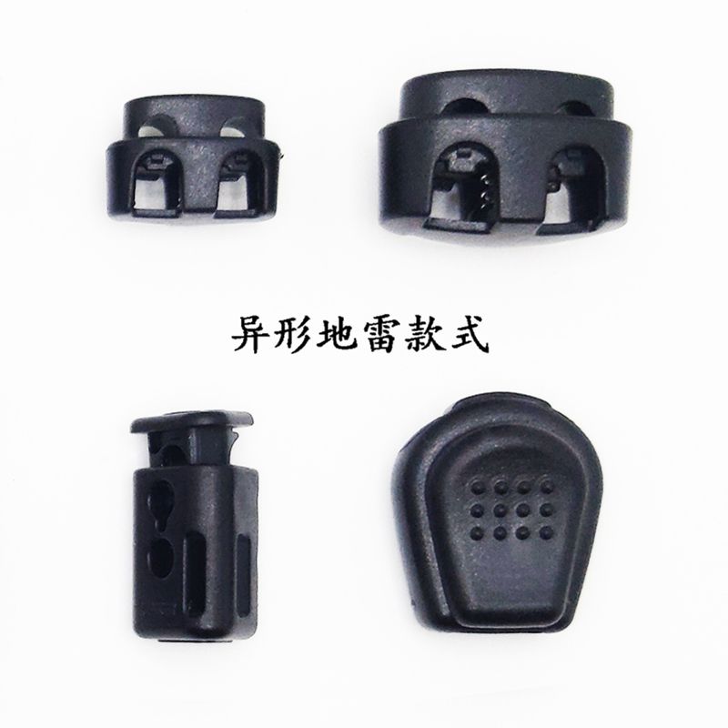 Large round spring buckle, small round adjustment buckle, irregular-shaped tightness snap, made of environmentally friendly material Item Picture
