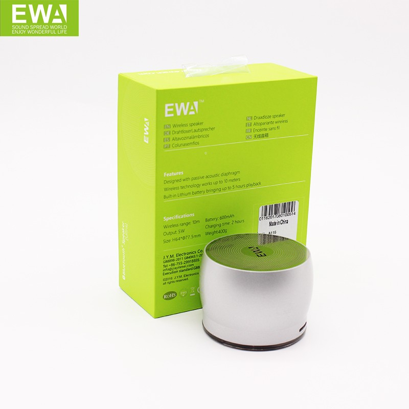 EWA Sound for Love A116 Bluetooth speaker, small speaker, subwoofer, small, high-volume, mini mobile phone, small steel cannon detail image 6