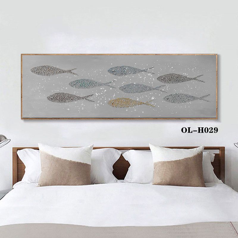 Modern Light Luxury Living Room Decoration Painting Abstract Spray Painting Sofa Background Wall Decoration Mural Nordic Creative Hanging Painting Pure Hand-Painted Custom Application Scenario