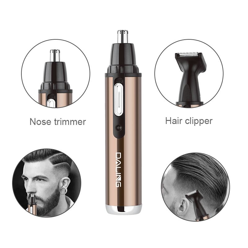 Ms. DALING's Daling Electric Nose Hair Trimmer DALING-7008 Nose Hair and Sideburn Trimmer Multi-functional Set Wholesale Cross-border details Picture
