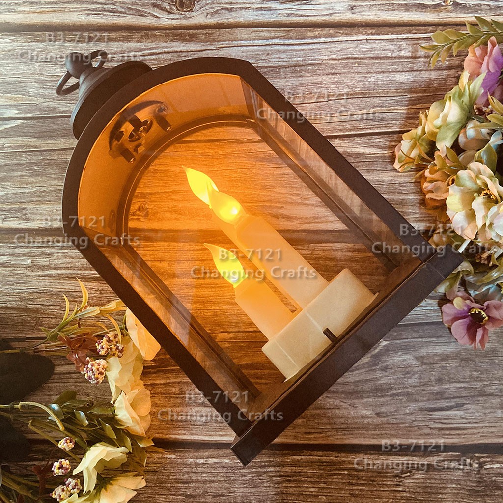 Ramadan Christmas lantern, antique kerosene flame, plastic creative decoration, electronic candle stand, imported cross-border wholesale, street stall, Douyin bestseller, wedding road guide, LED horse lantern, soft decoration prop, fireplace RK031 detail image 20