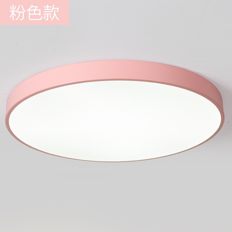 LED ceiling light, LED ultra-thin ceiling light, bedroom light, macaron ceiling light detail image 1