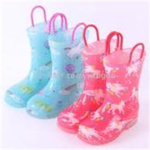 河牧雨新款时尚PVC宝宝卡通防滑雨鞋户外环保儿童雨鞋3