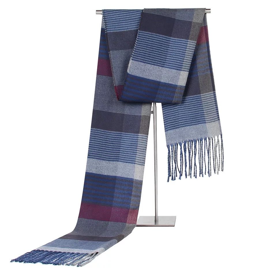 Manufacturers Direct Sales Of New Autumn And Winter Korean Version Of Plaid Middle-Aged And Elderly Men's Scarf Men's Imitation Cashmere Warm Neck Giveaway Promotional Products