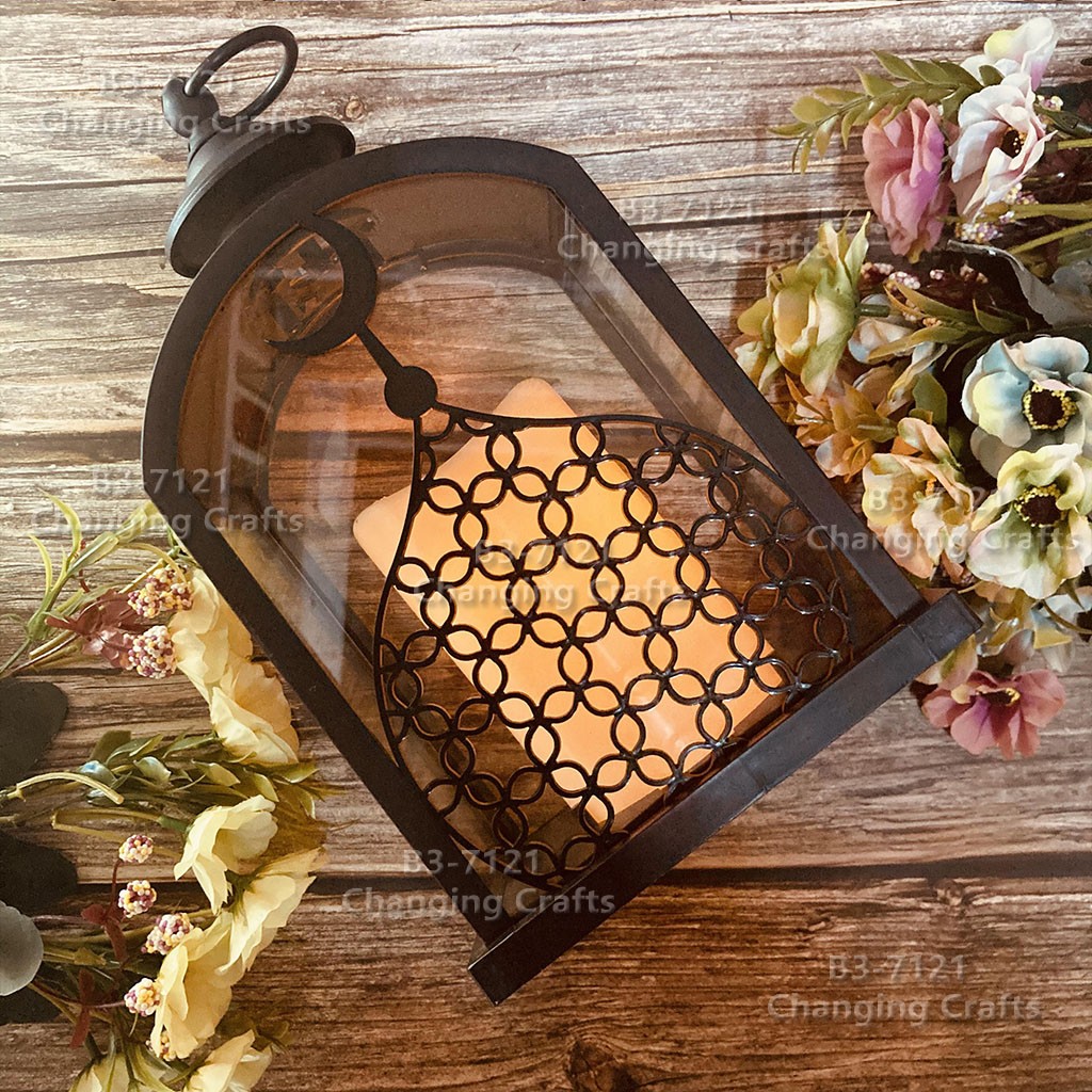 Ramadan Christmas lantern, antique kerosene flame, plastic creative decoration, electronic candle stand, imported cross-border wholesale, street stall, Douyin bestseller, wedding road guide, LED horse lantern, soft decoration prop, fireplace RK031 detail image 12