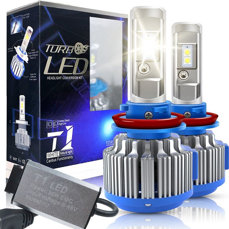T1 car LED headlights H11, H4, H7
