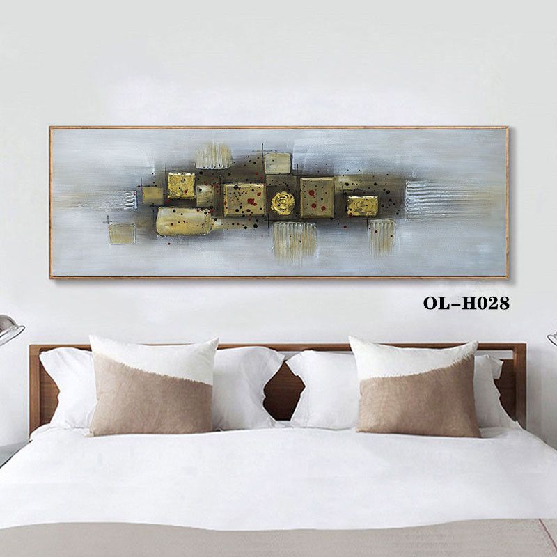 Modern Light Luxury Living Room Decoration Painting Abstract Spray Painting Sofa Background Wall Decoration Mural Nordic Creative Hanging Painting Pure Hand-Painted Custom Specification drawing