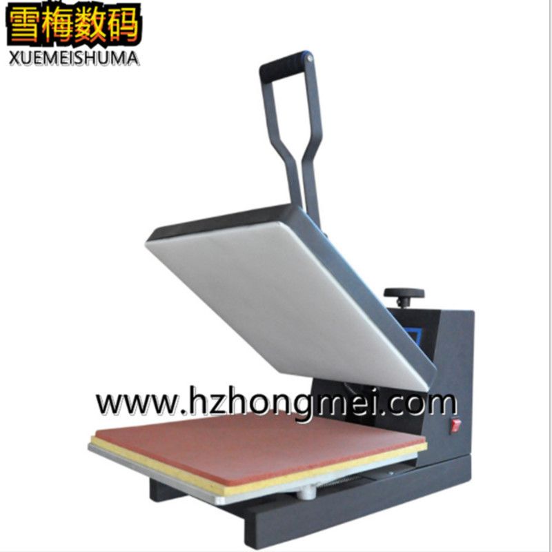 High-pressure manual flatbed heat transfer printing machine equipment, 38*38 heat transfer printing machine, digital sublimation T-shirt garment printing machine Item Picture