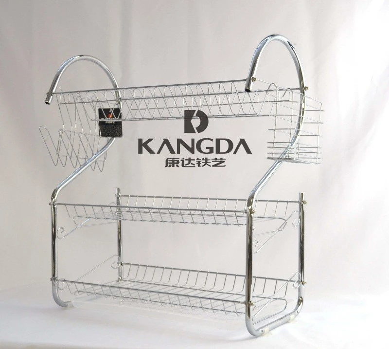 56CM large S-shaped three-layer single-plate bowl stand detail image 2