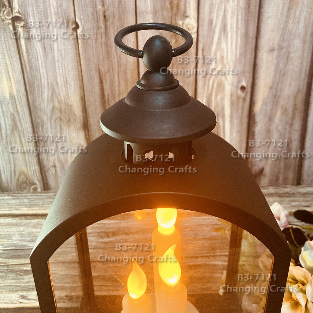 Ramadan Christmas lantern, antique kerosene flame, plastic creative decoration, electronic candle stand, imported cross-border wholesale, street stall, Douyin bestseller, wedding road guide, LED horse lantern, soft decoration prop, fireplace RK031 detail image 18