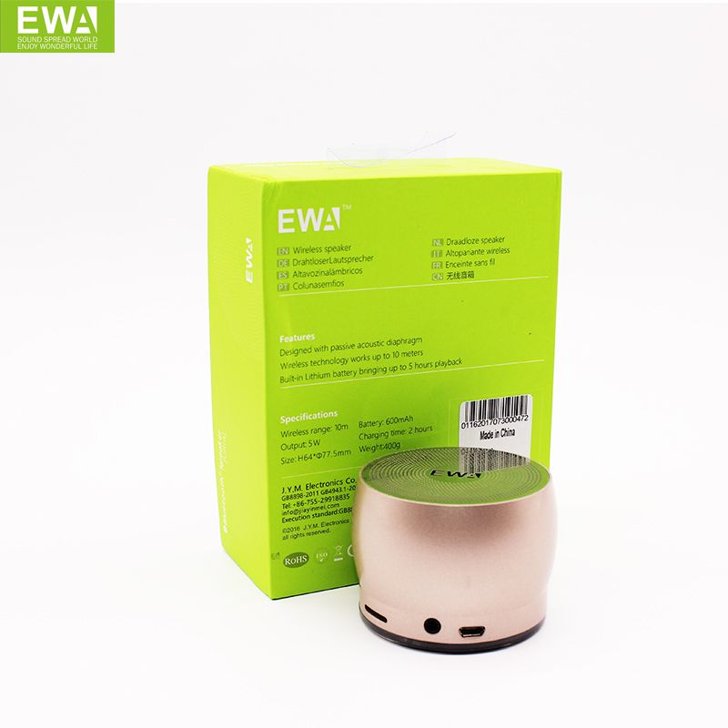 EWA Sound for Love A116 Bluetooth speaker, small speaker, subwoofer, small, high-volume, mini mobile phone, small steel cannon details Picture
