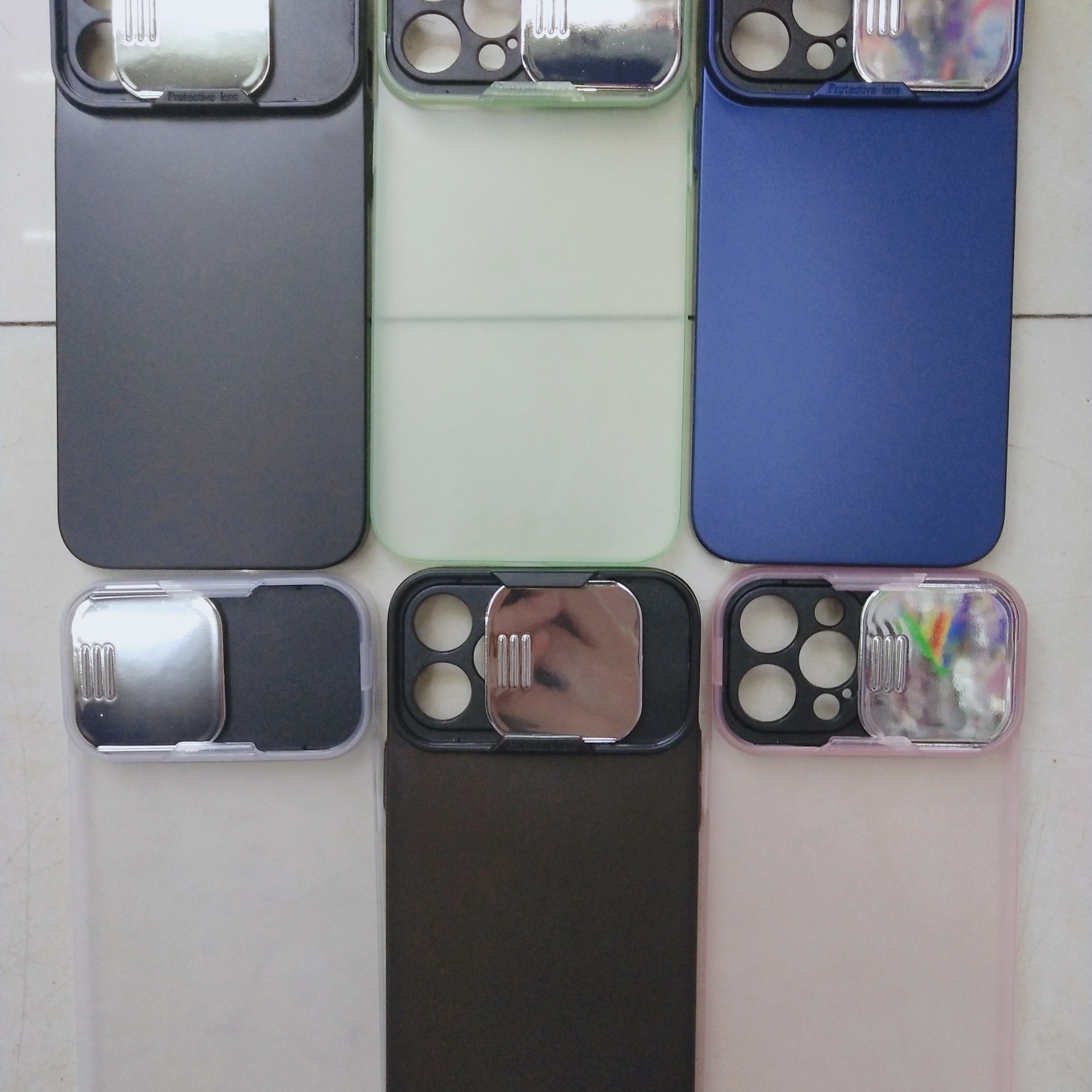 Transparent window push PC phone case Apple model complete