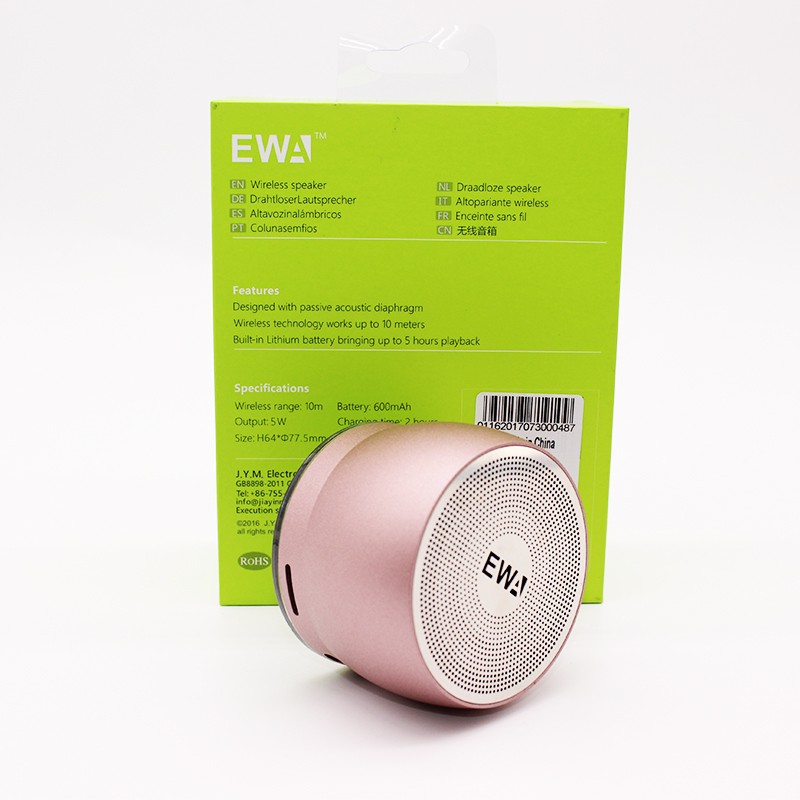 EWA Sound for Love A116 Bluetooth speaker, small speaker, subwoofer, small, high-volume, mini mobile phone, small steel cannon detail image 7
