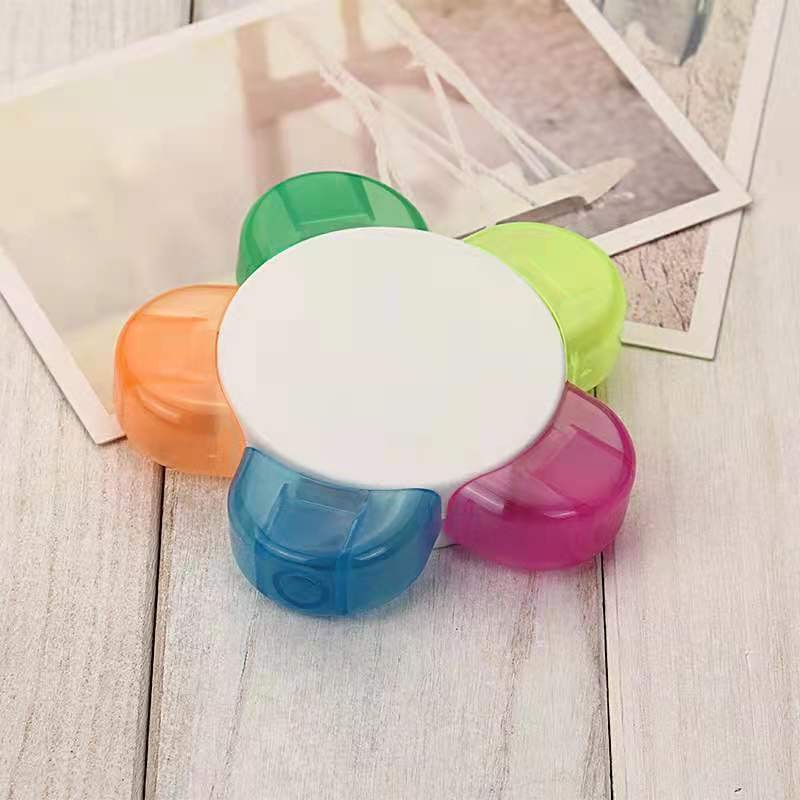 5色太阳花荧光笔花朵造型花瓣荧光笔绘画涂鸦笔详情图4