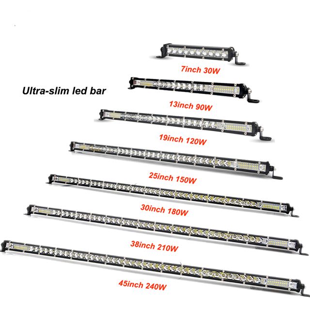 LED long strip lights, car lights, small single-row car lights