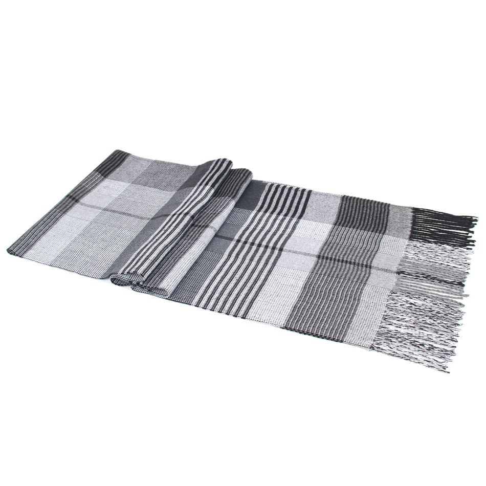 New Autumn And Winter Korean Plaid Middle-Aged And Elderly Men's Scarf Men's Imitation Cashmere Warm Neck Promotional Gifts Application Scenario