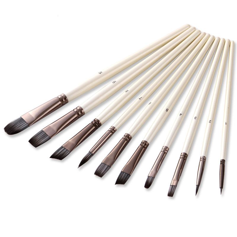 Top 10 Best-selling Silver nylon wool mixed combination custom watercolor oil painting Acrylic artist brushes on Amazon in 2021 Application Scenario