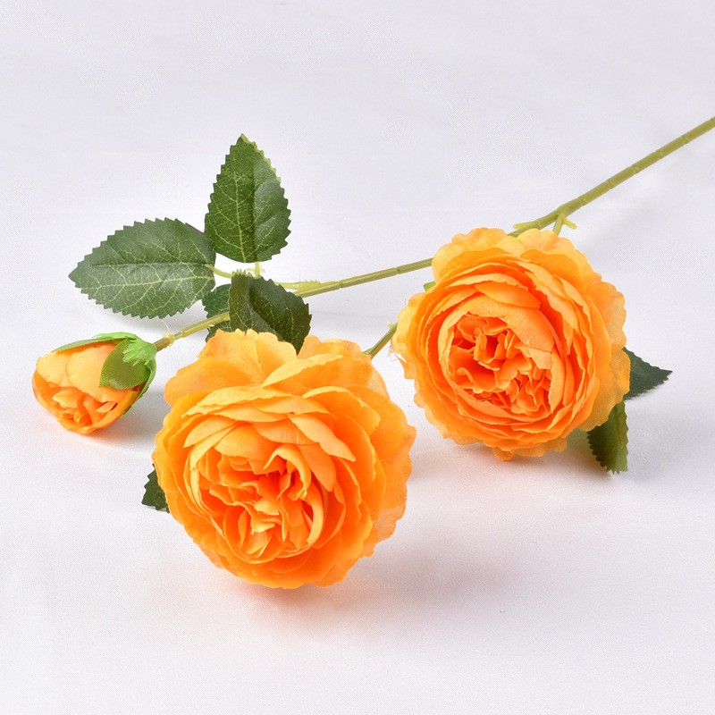 Wholesale 3 artificial peonies for home and wedding props, decorative flowers, silk flowers, and artificial peonies detail image 5