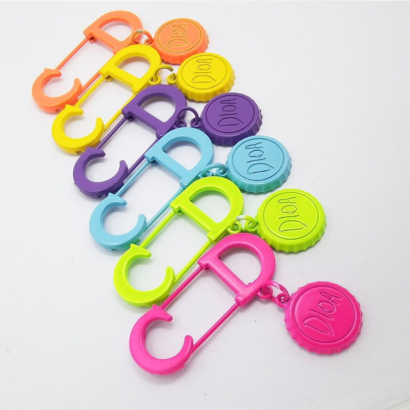 披肩扣大别针围巾扣针女欧美喷漆复古文艺潮开衫毛衣装饰胸针详情图4