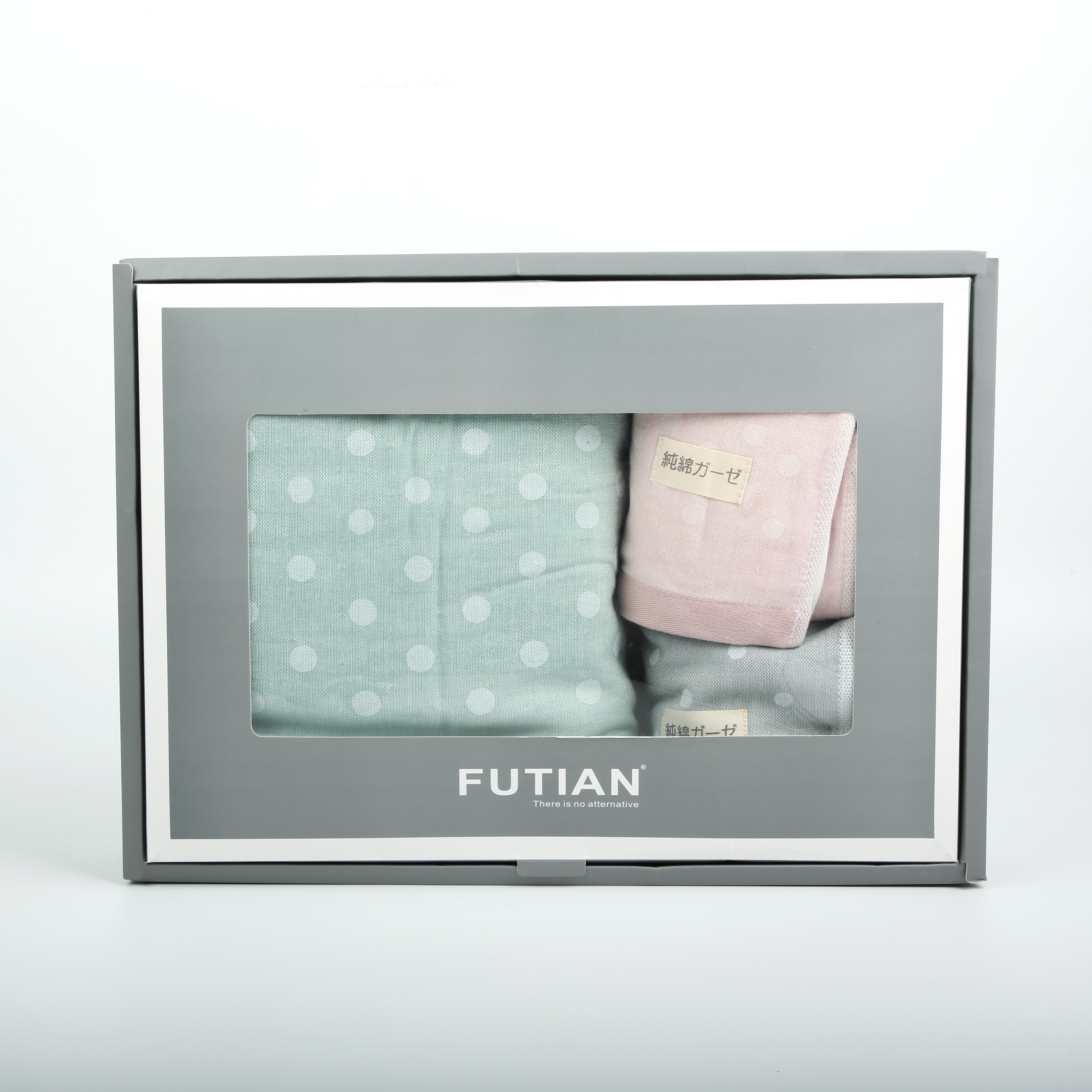 Yiwu Quality Products - Futian Pure Cotton Towel and Bath Towel Set Color Random color-matching polka Dot style detail image 3