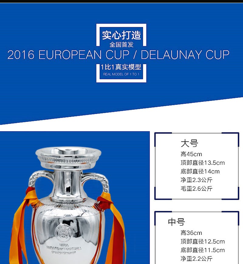 Customized trophies, Euro Cup trophies, Delaney Cup, Saint-Bolde Cup model ornaments full figure