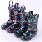 河牧雨卡通儿童雨鞋PVC环保防滑保暖棉套可拆卸宝宝雨鞋7