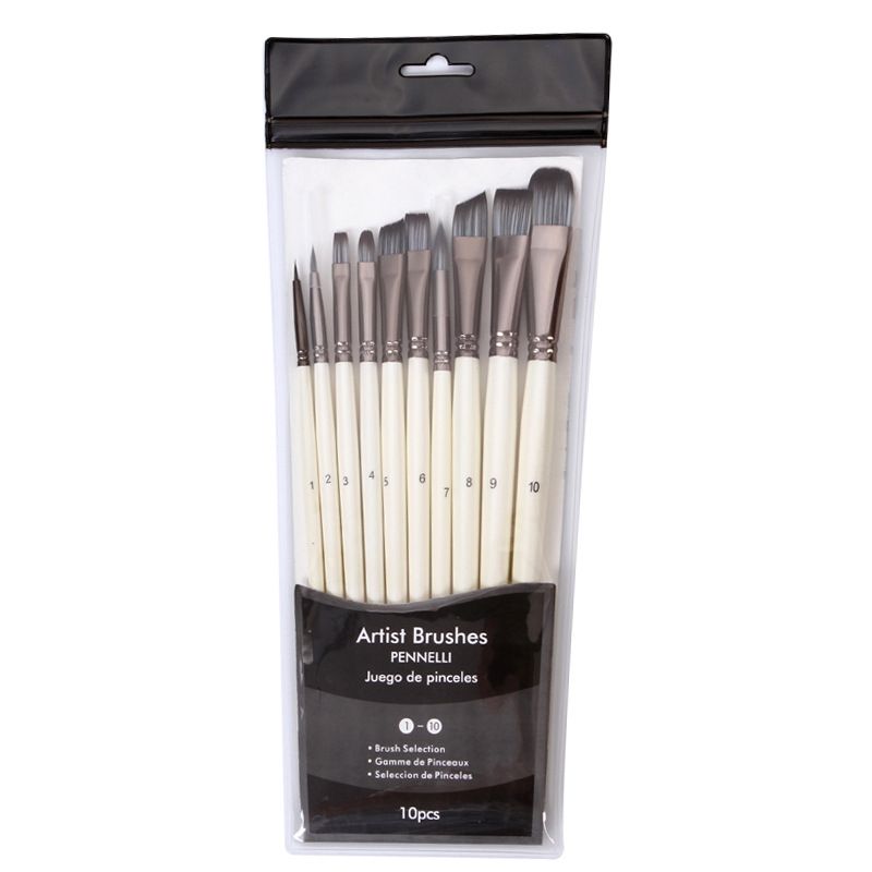 Top 10 Best-selling Silver nylon wool mixed combination custom watercolor oil painting Acrylic artist brushes on Amazon in 2021 Specification image