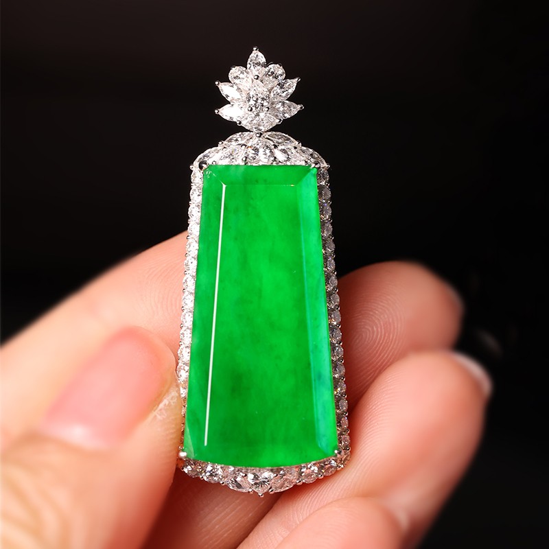 新宝丽D区三楼七街8148店翡翠平安无事牌新宝丽042详情图5