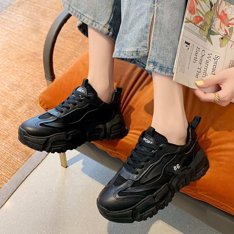 小白鞋女2021新款爆款女鞋秋百搭老爹鞋ins学生轻便休闲运动鞋夏产品图