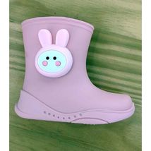 立体可爱分色兔子防滑雨鞋反震儿童雨鞋大童中童小童雨鞋女童