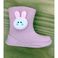 立体可爱分色兔子防滑雨鞋反震儿童雨鞋大童中童小童雨鞋女童图