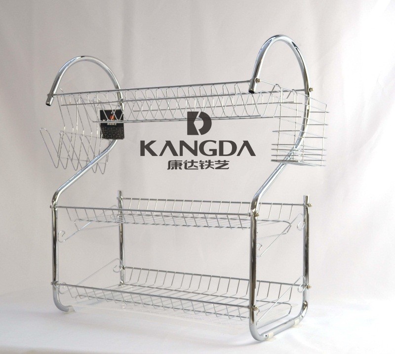 52CM medium-sized S-shaped three-layer single-plate bowl stand detail image 3