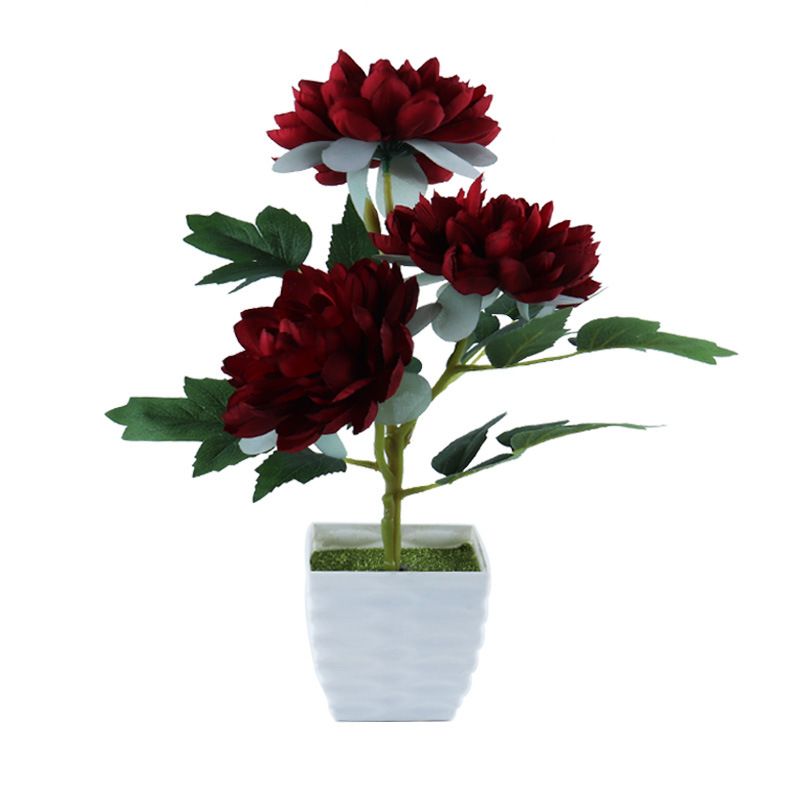 Direct sales from the manufacturer of flower-patterned artificial bonsai, artificial flowers and potted plants. Wholesale of artificial chrysanthemums for home decoration and artificial flowers Application Scenario
